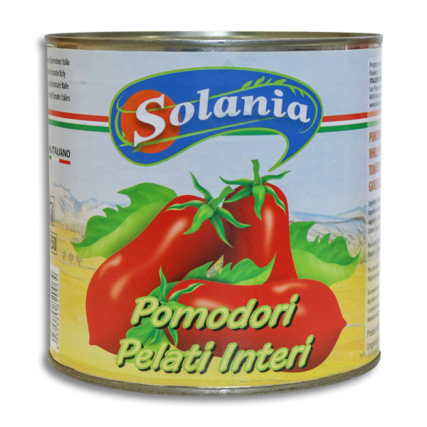 POMODORI PELATI SOLANIA  6x3000  gr.